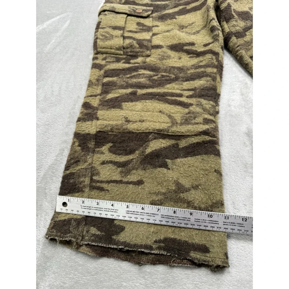 Vintage Columbia Gallatin Range Pants Mens 38x26 Camo Heavy Wool Hunting 90s Y2K